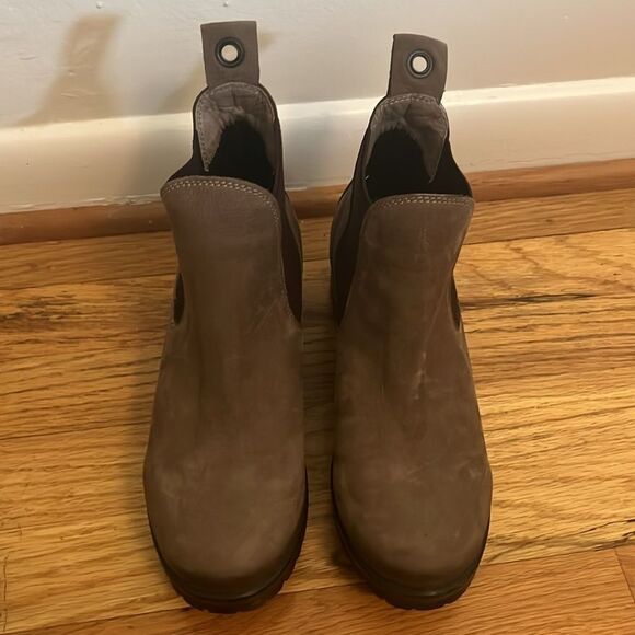 Bueno brown leather Florida Chelsea Boots pull on size 37 / US 7-7.5 - Picture 3 of 13